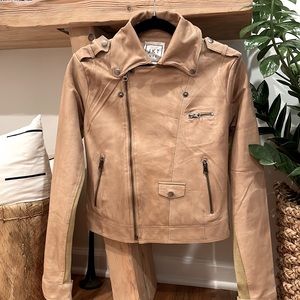 Free People Piper Leather Moto Jacket